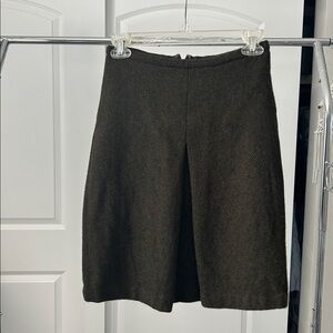 Tocca Olive Green / Brown wool skirt